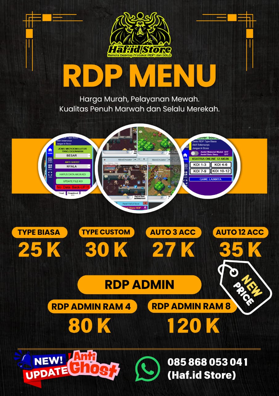 RDP Menu Catalogue